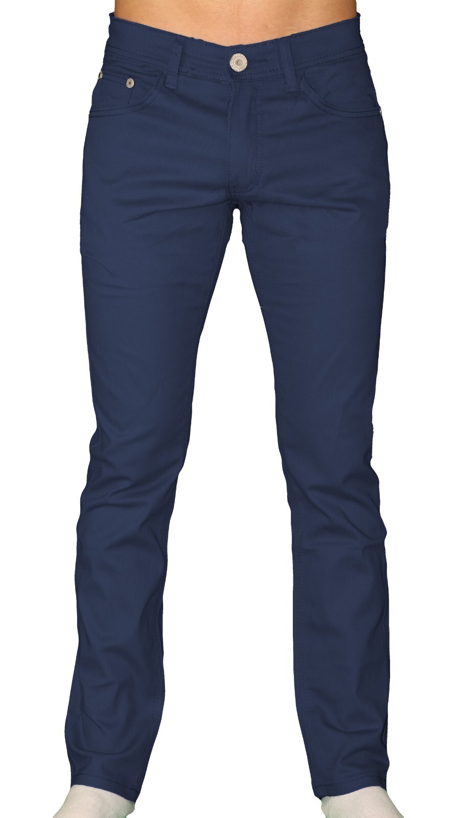 Chino Pants Men Khakis Skinny STRETCH SLIM FIT Flex Casual Cotton Trousers Slack