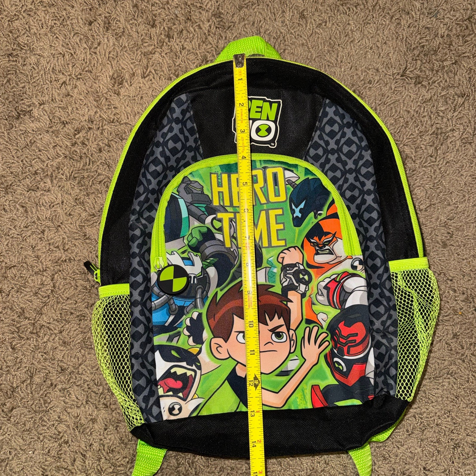 Ben 10 Cartoon Network Hero Time Kids School Backpack RARE!