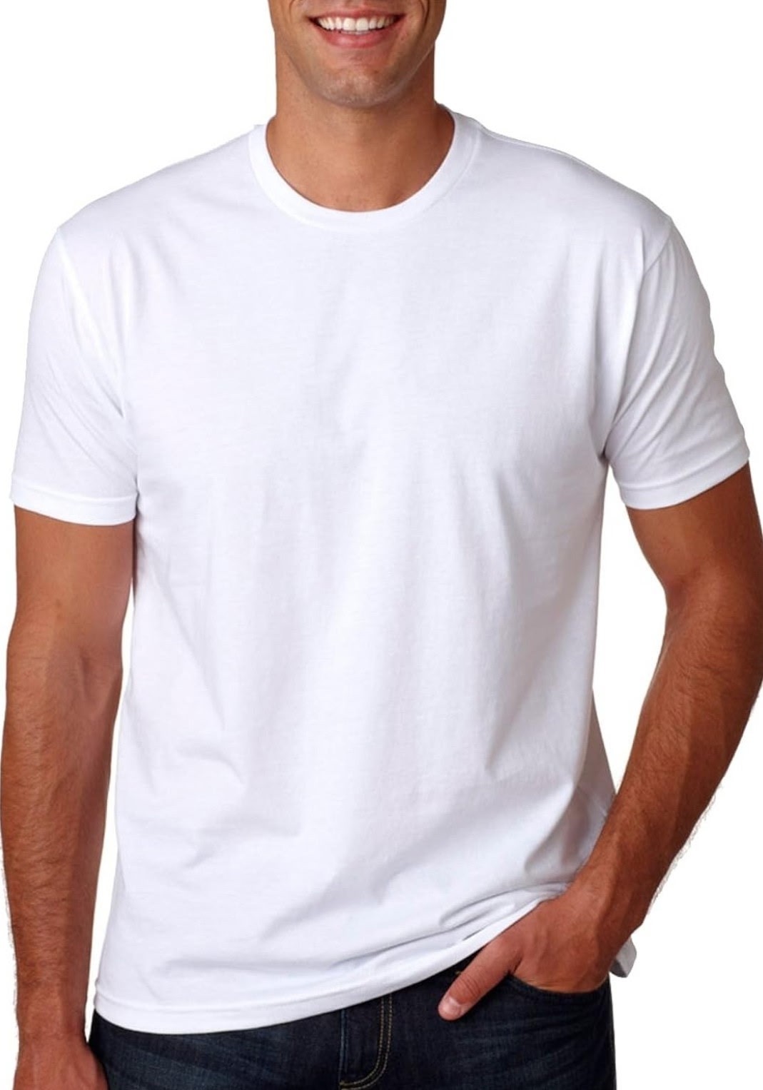 QUINCE Mens Crew Casual Basic 100% Cotton T-Shirt Tee Black White Navy 1-3 Pack
