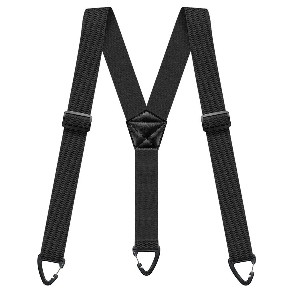 Heavy Duty Elastic Suspenders for Men Trouser Pants Braces Strap Work Belt