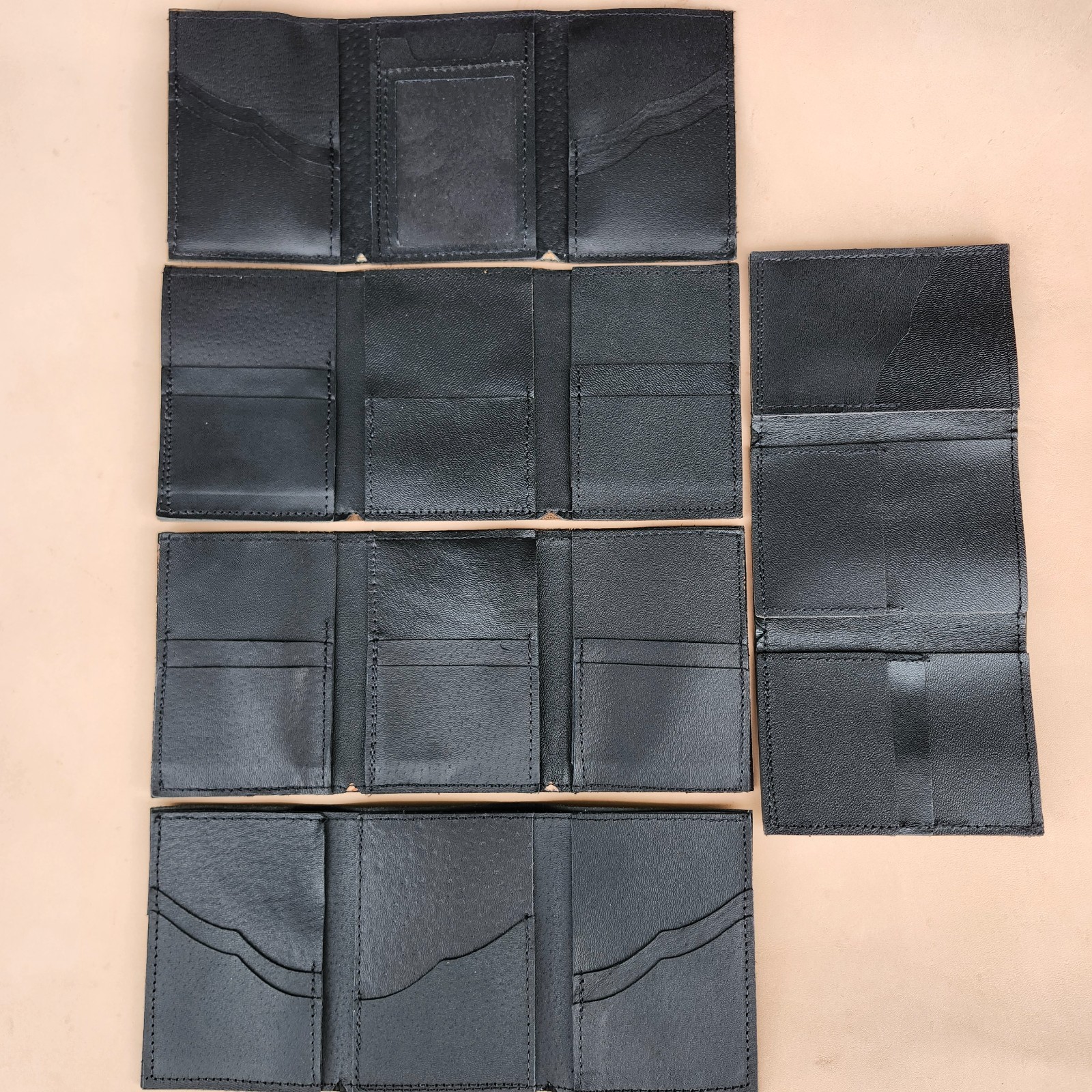 Handmade Leather Men’s Wallet Wildlife Series Bifold Trifold Deer Horse Bass USA