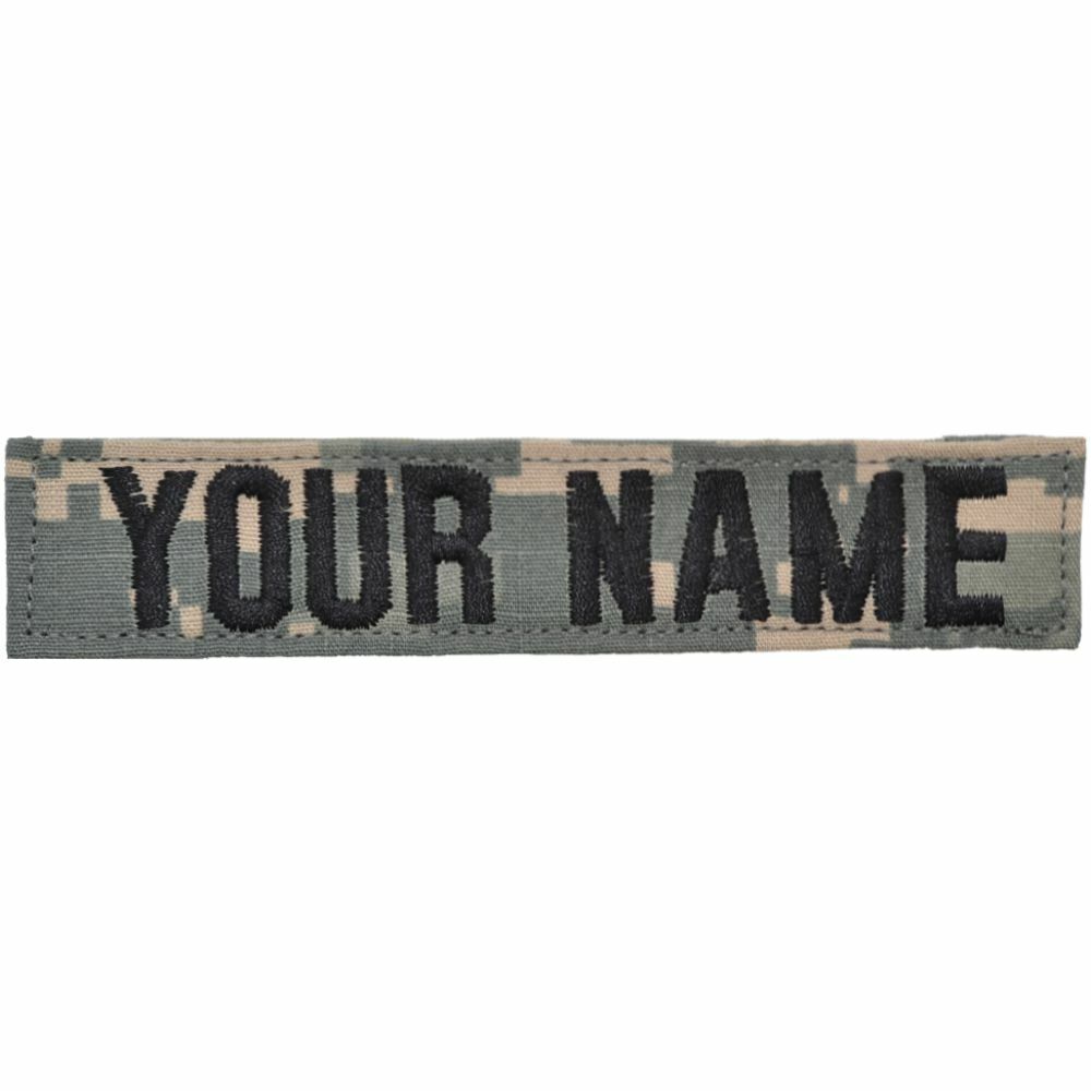 Single Custom Name Tape w/ Hook Fastener Backing – ACU