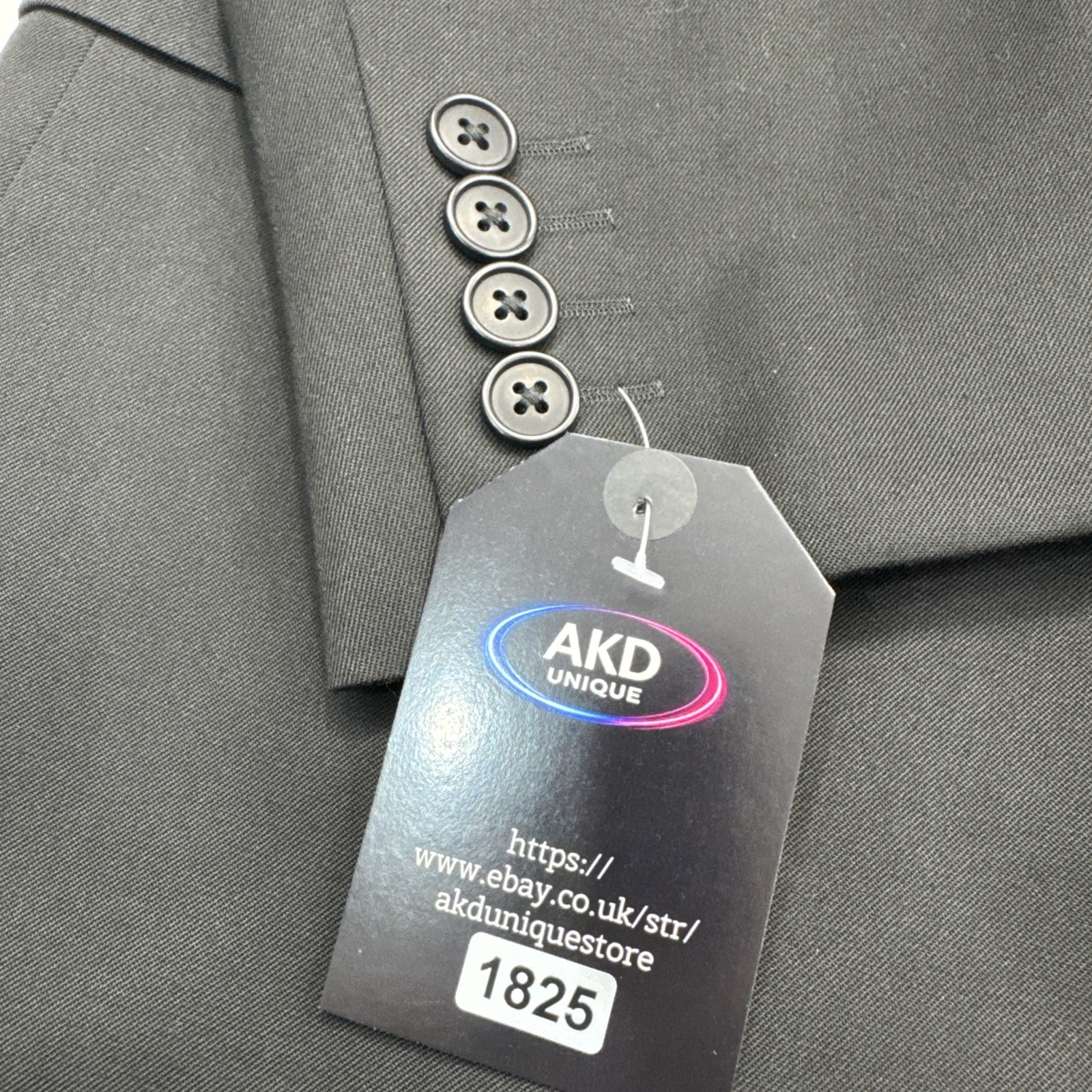 M&S COLLECTION Black Regular Fit Machine Washable Suit Jacket Chest 40L