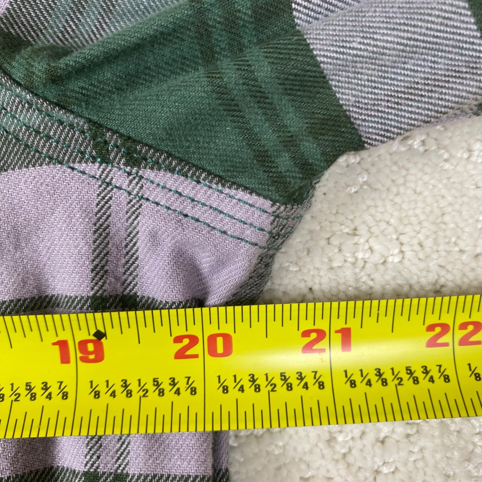 Carhartt Shirt Women’s S 4/6 Green Purple Plaid Cotton Spandex NWT Gorpcore