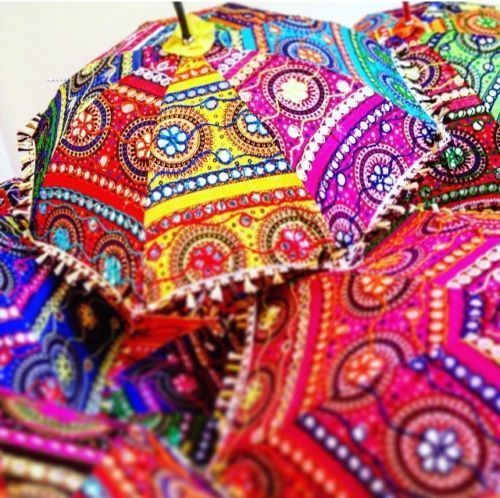 Parasols Indian Hippie Wholesale Lot of 10 Pcs Bohemian Umbrellas Decor