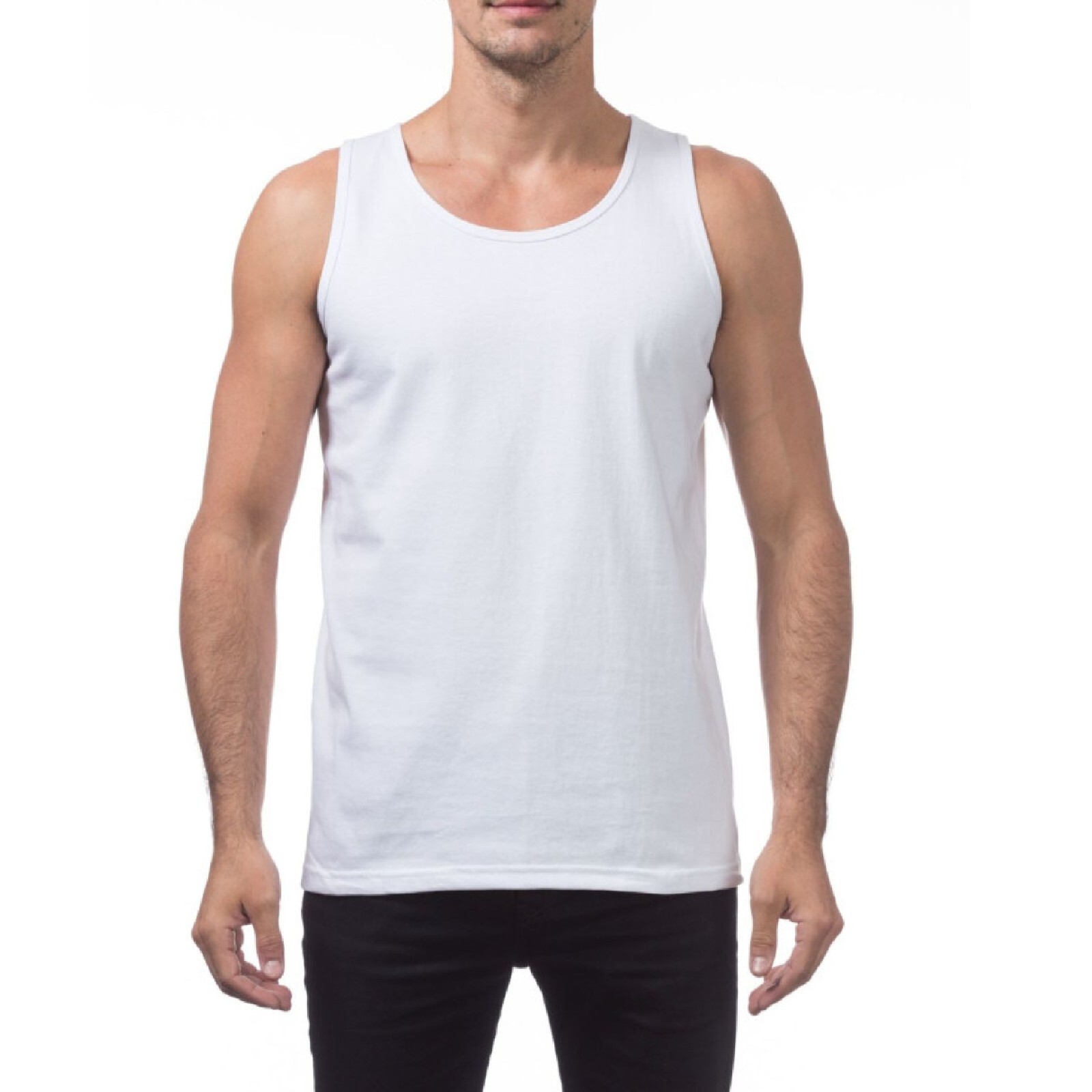 PROCLUB MENS COMFORT TANK TOP PRO CLUB CASUAL SLEEVELESS TANK TOP GYM SUMMER