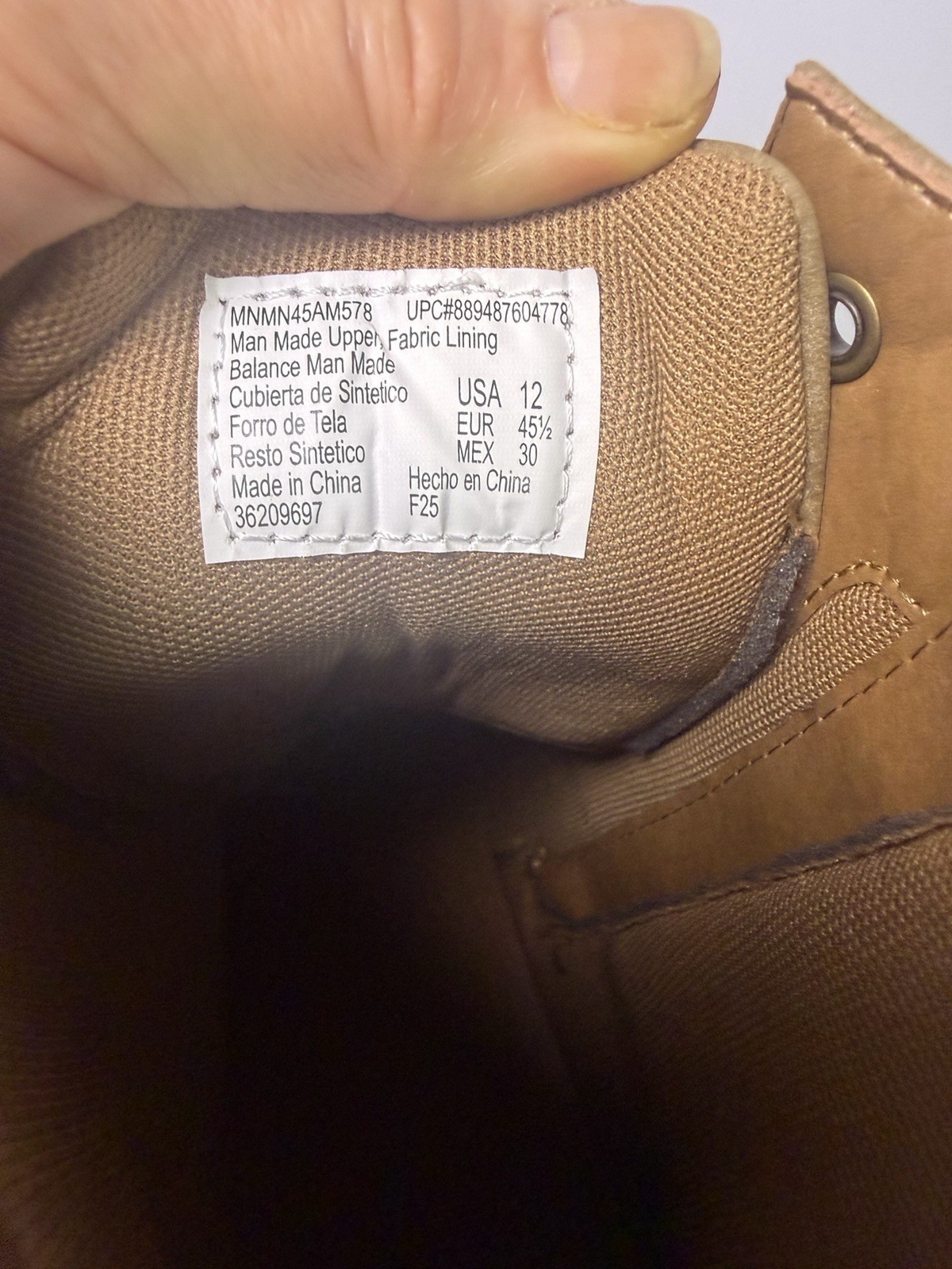 New Madden NYC Mens Faux Leather McCoyy Boots Comfort Foam Insole Taupe Size 12