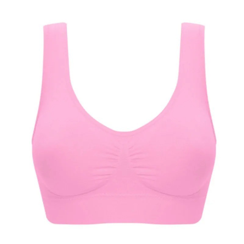 1Pack Sport Bras Seamless Wire Free Weight Support Tank Sports Yoga Sleep Bra US