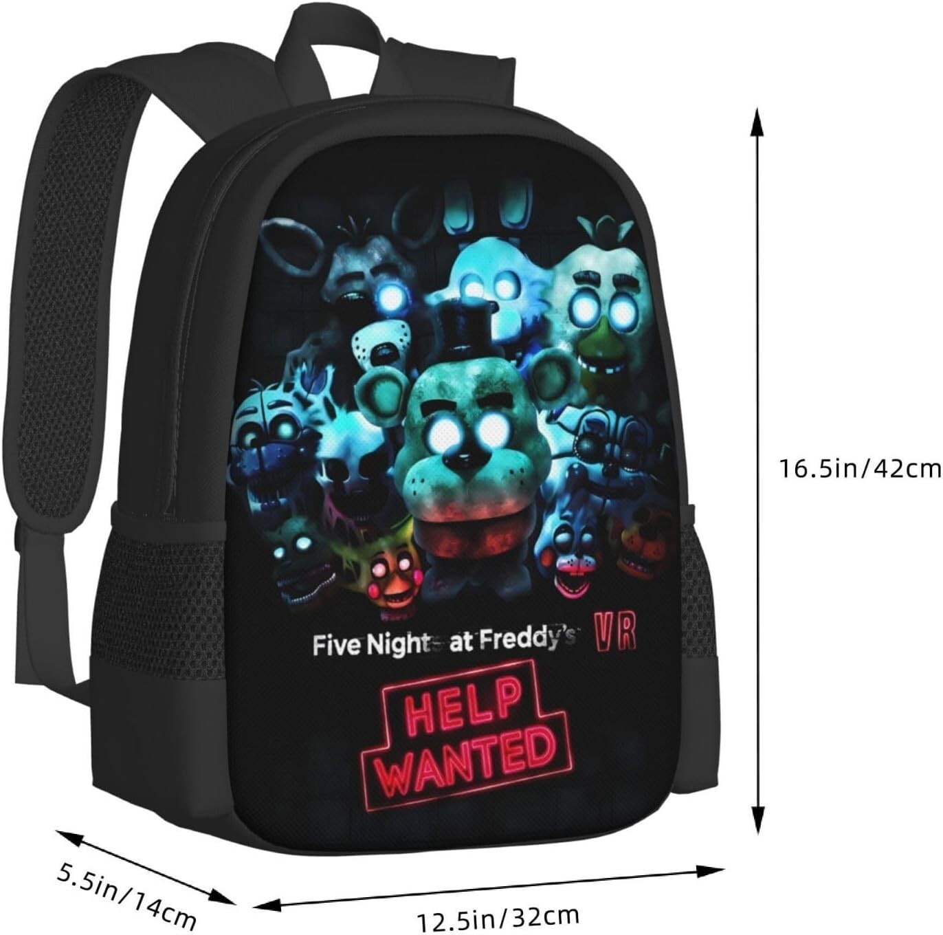 Horror Five Nights At Game Freddy’S Backpack Lunch Bag Pencil Bag Cartoon
