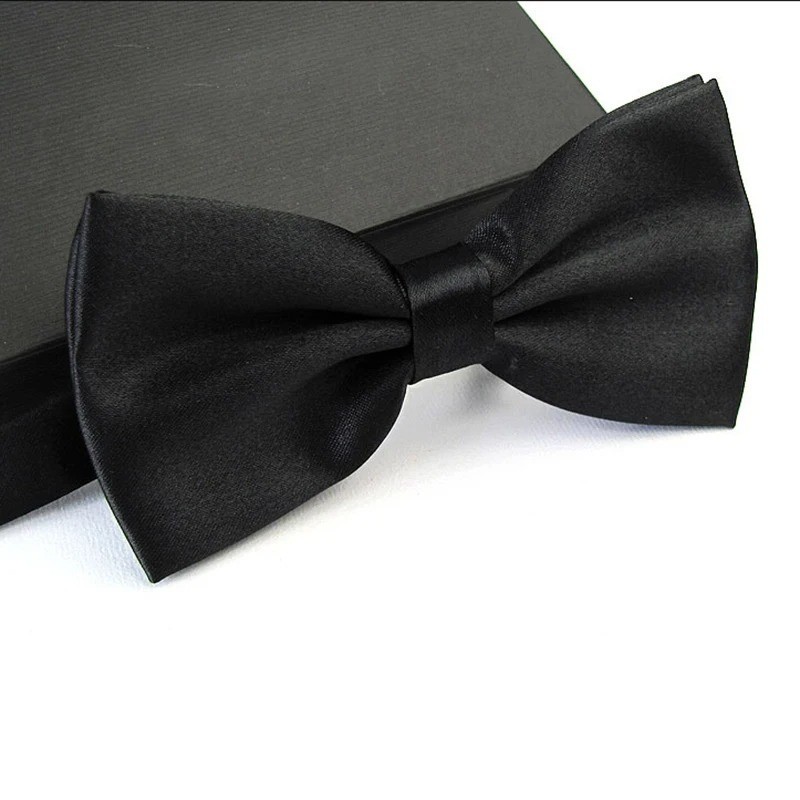 Mens Pre-tied Satin Bow Tie Adjustable Formal Tuxedo Wedding Party Necktie New