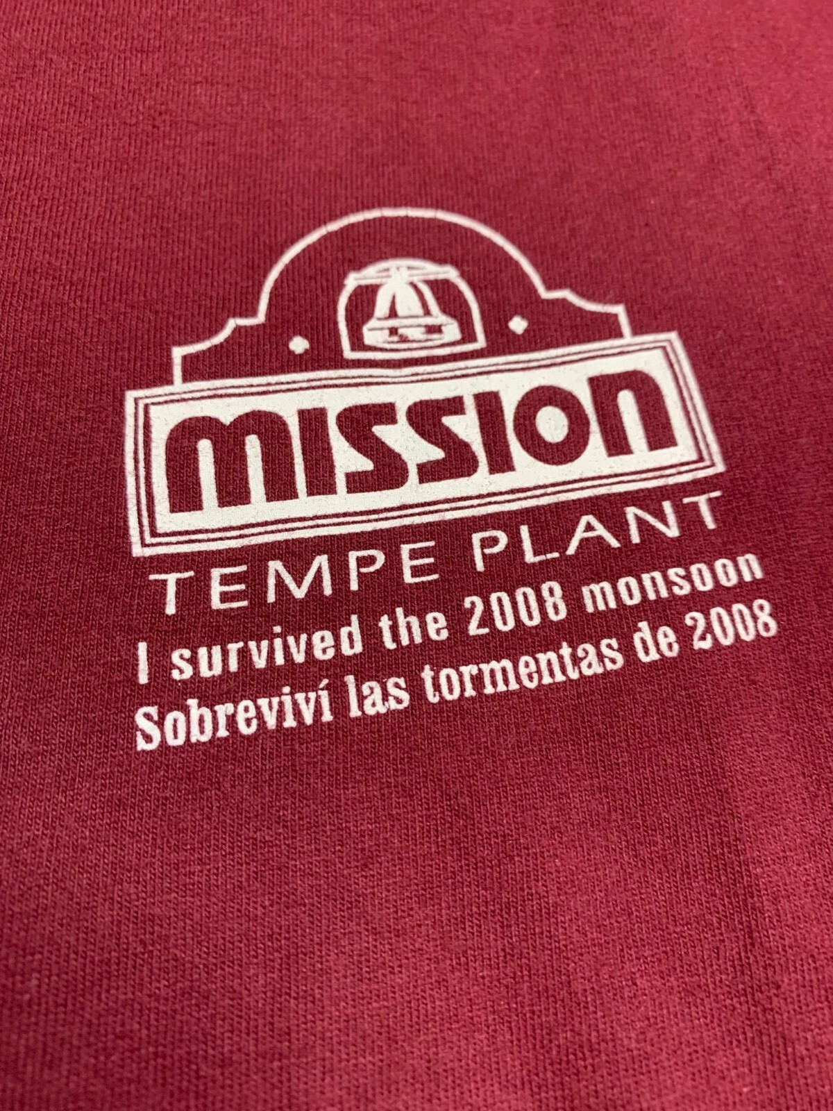 Mission Foods I Survived 2008 Monsoon Men’s T-Shirt Size M