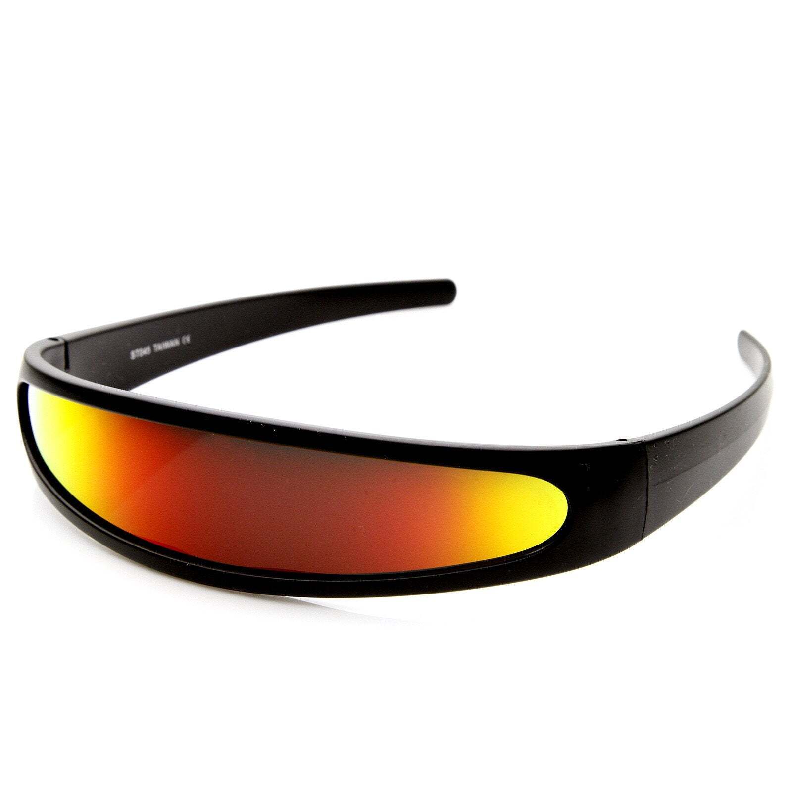 Retro Futuristic 1980’s Disco Wrap Around Space Sunglasses 8964