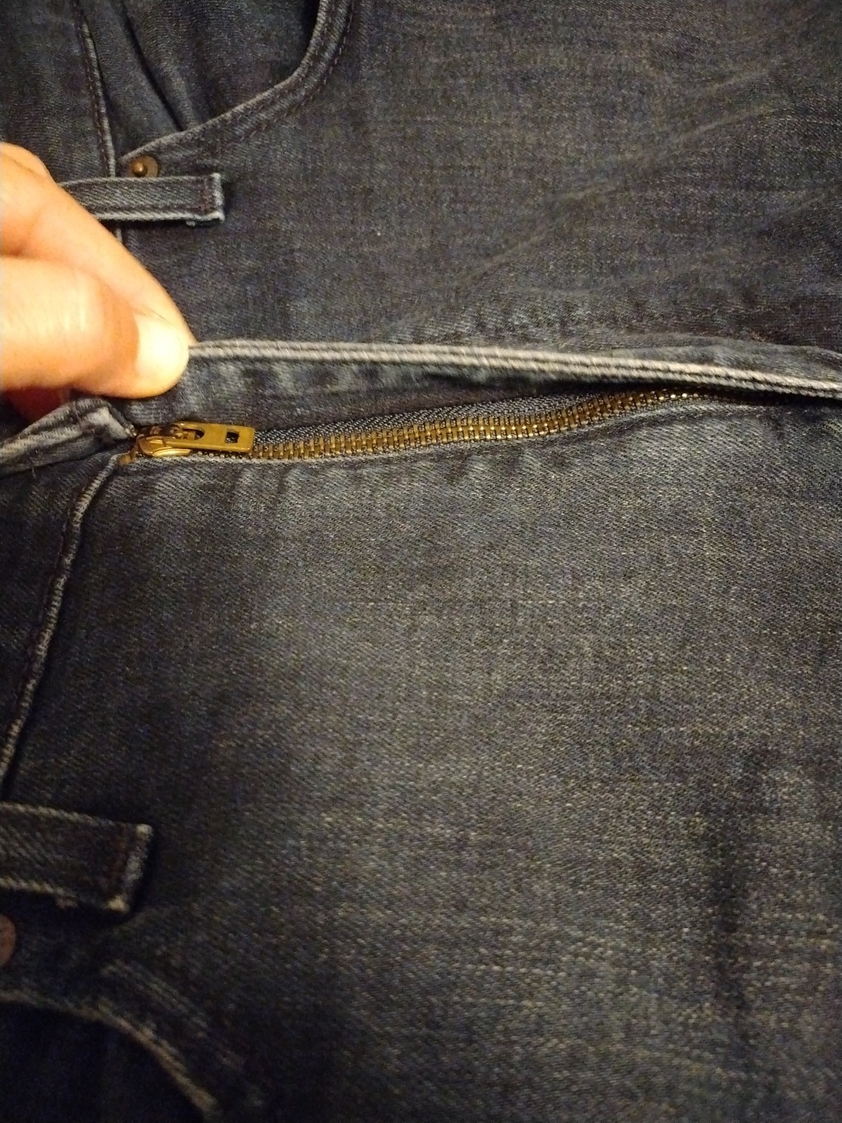 Levi’s Mens 502 All Seasons Tech Jeans Size 36×30 Dark Wash Blue Denim