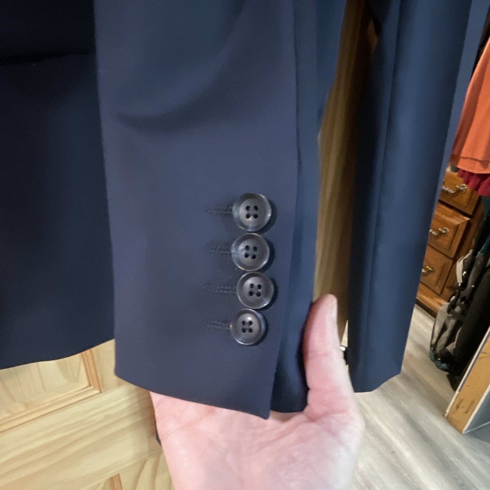 J.Ferrar Ultra Comfort Slim Fit Stretch 2-Piece Navy Suit 38R 32×30