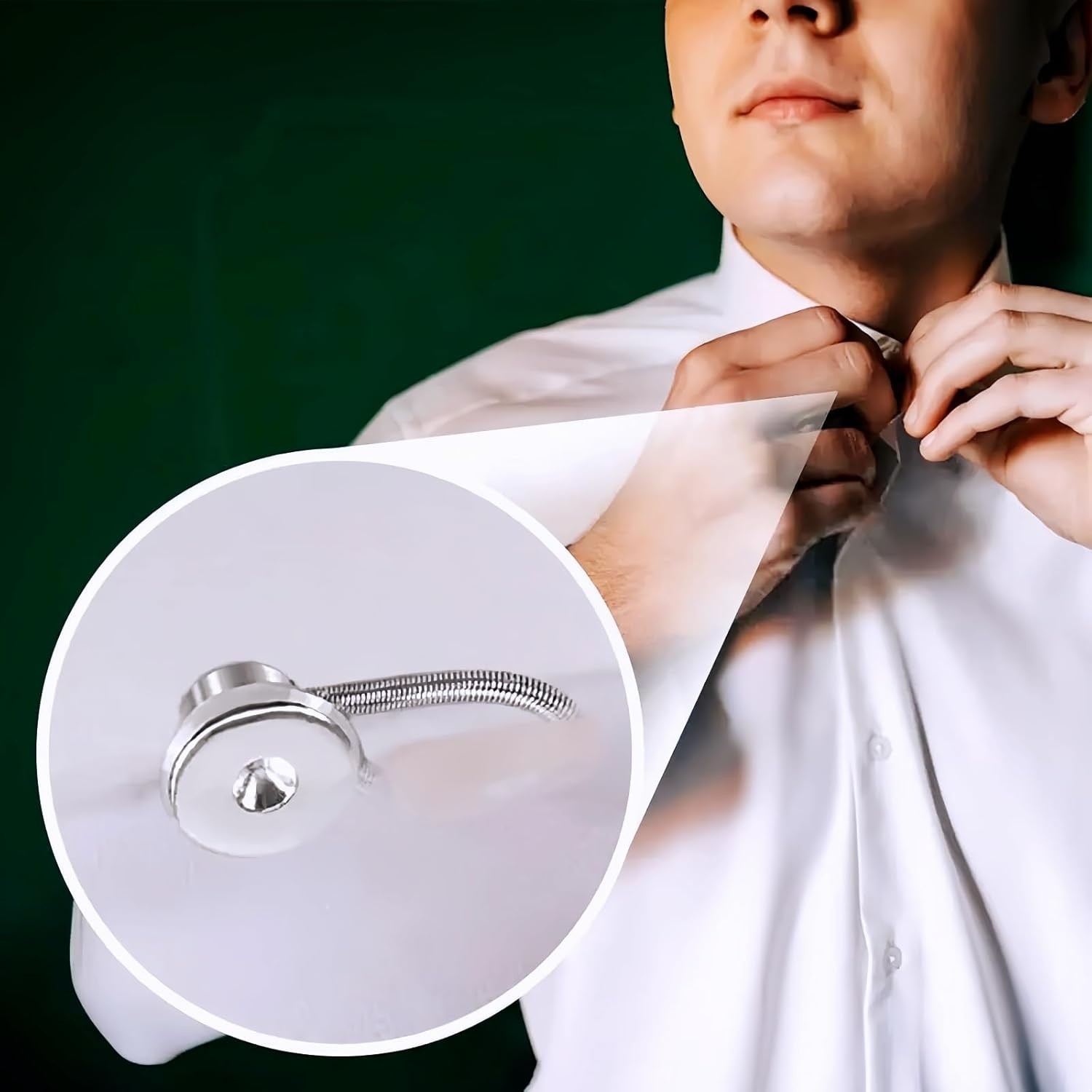 10x Metal Collar Neck Waist Extender Expander Buttons for Men Dress Shirt Pants
