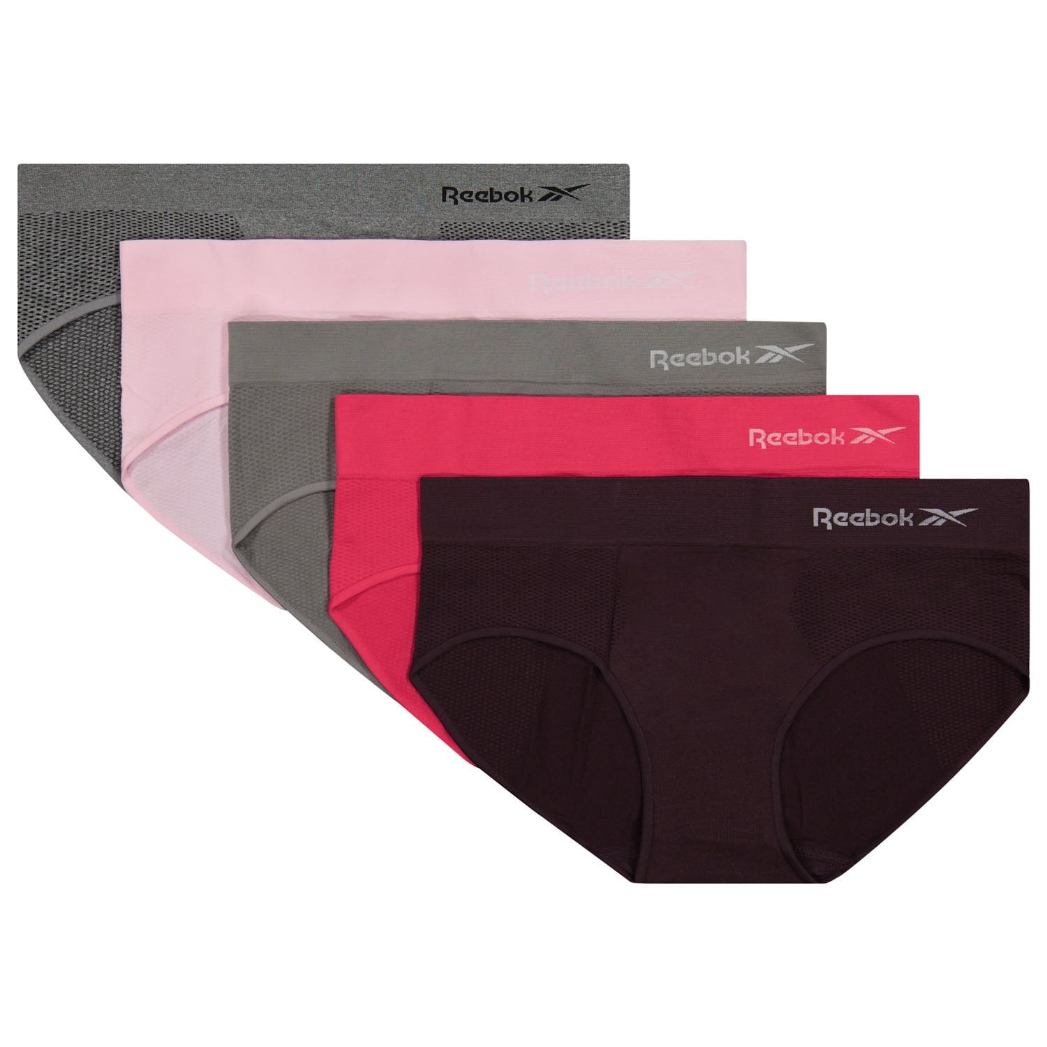 Reebok Women’s 5 Pack Seamless Hipsters Size Medium 8-10 Choose Colors NEW