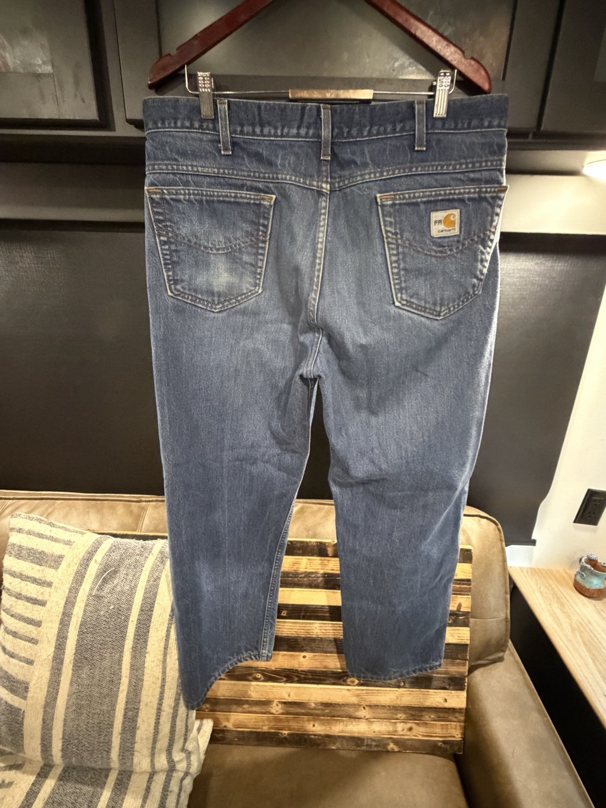 Carhartt FR Men’s Relaxed Fit Straight Flame-Resistant Blue Jeans Made in USA!