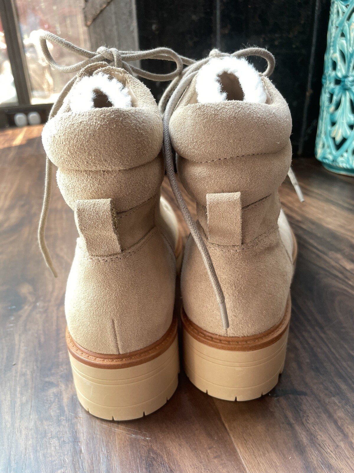 New Marc Fisher Womens Mallie Beige Winter & Snow Boots 7.5 Medium (B,M)