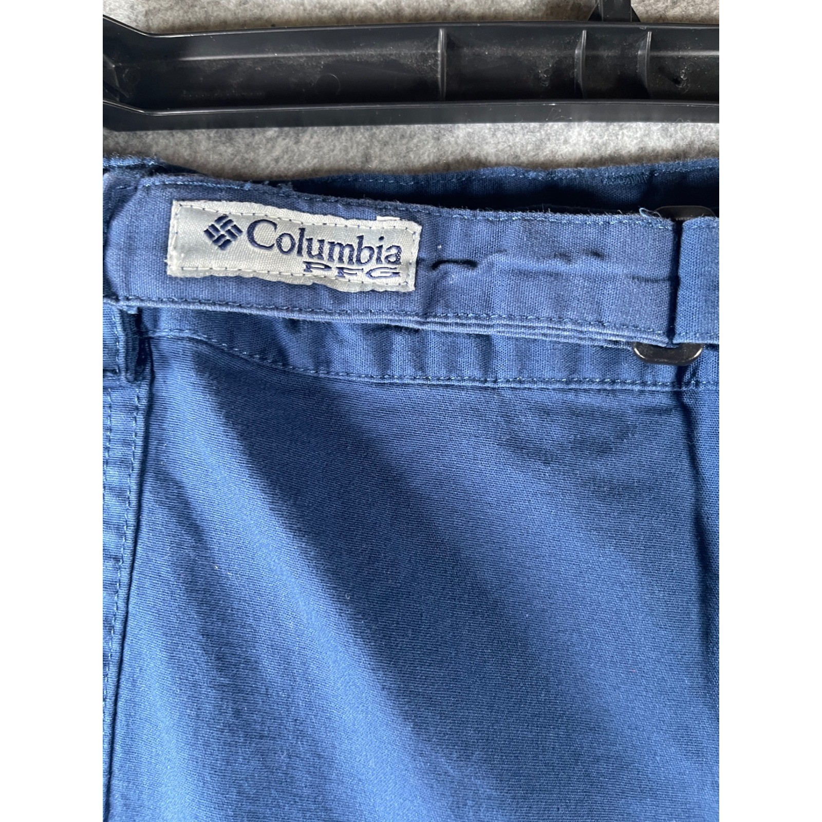 Columbia PFG Mens 4X Blue Performance Fishing Gear Cargo Shorts Navy 8 Inch In