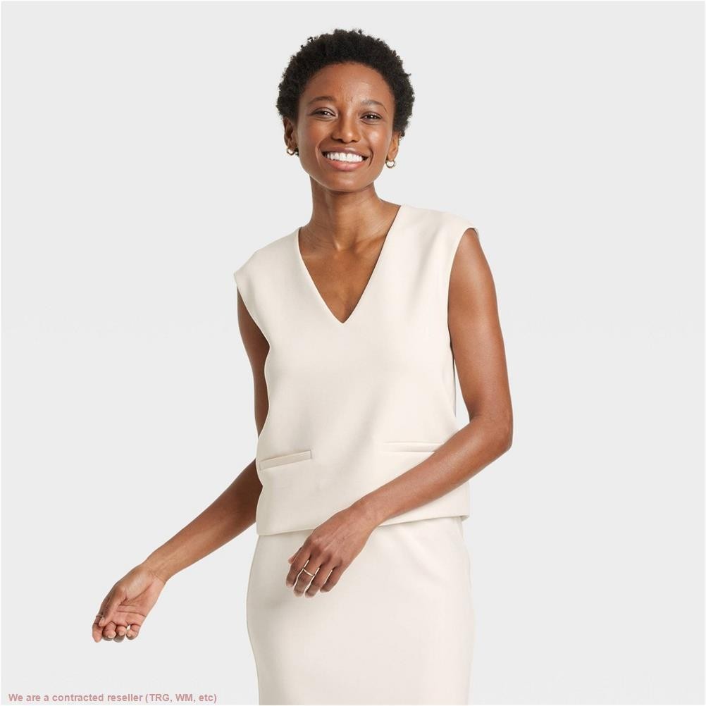 Women’s Sandwash Vest – A New Day Cream M *SEE DEAL!!!*