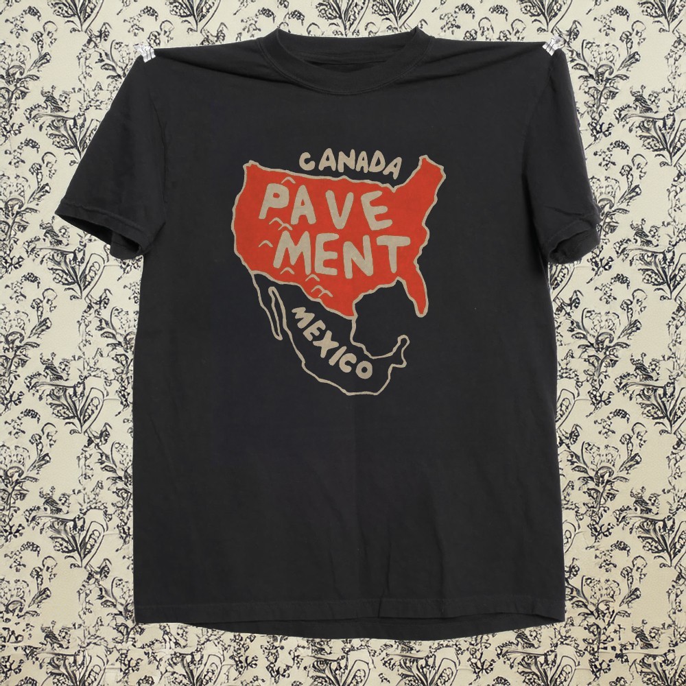Pavement Band North America Black Cotton T-shirt Size S-5XL