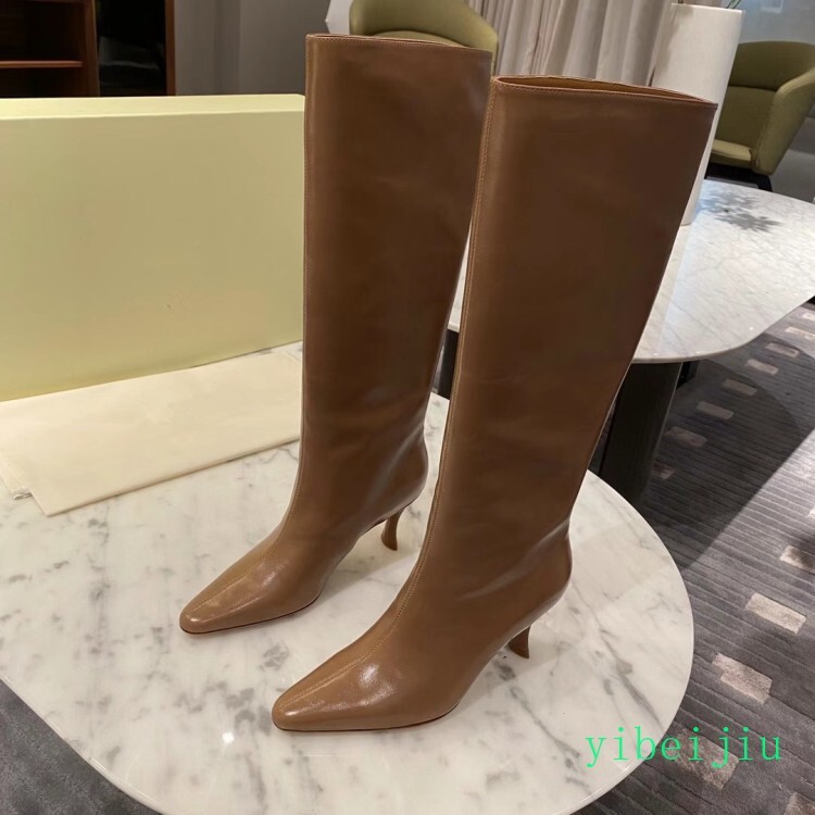 Womens Mid Calf Kitten Heel Boots Pull On Leather Shoes Cowboy Western Plus Size
