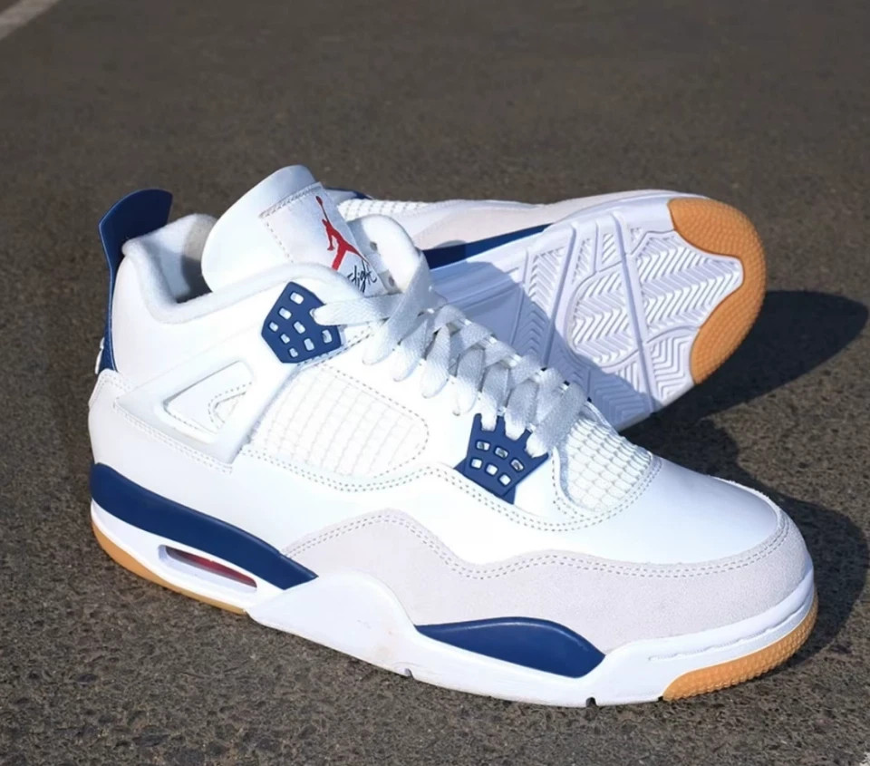 Jordan 4 Retro SB “Navy Blue” Men’s Mid Top Basketball Shoes Size 7-12