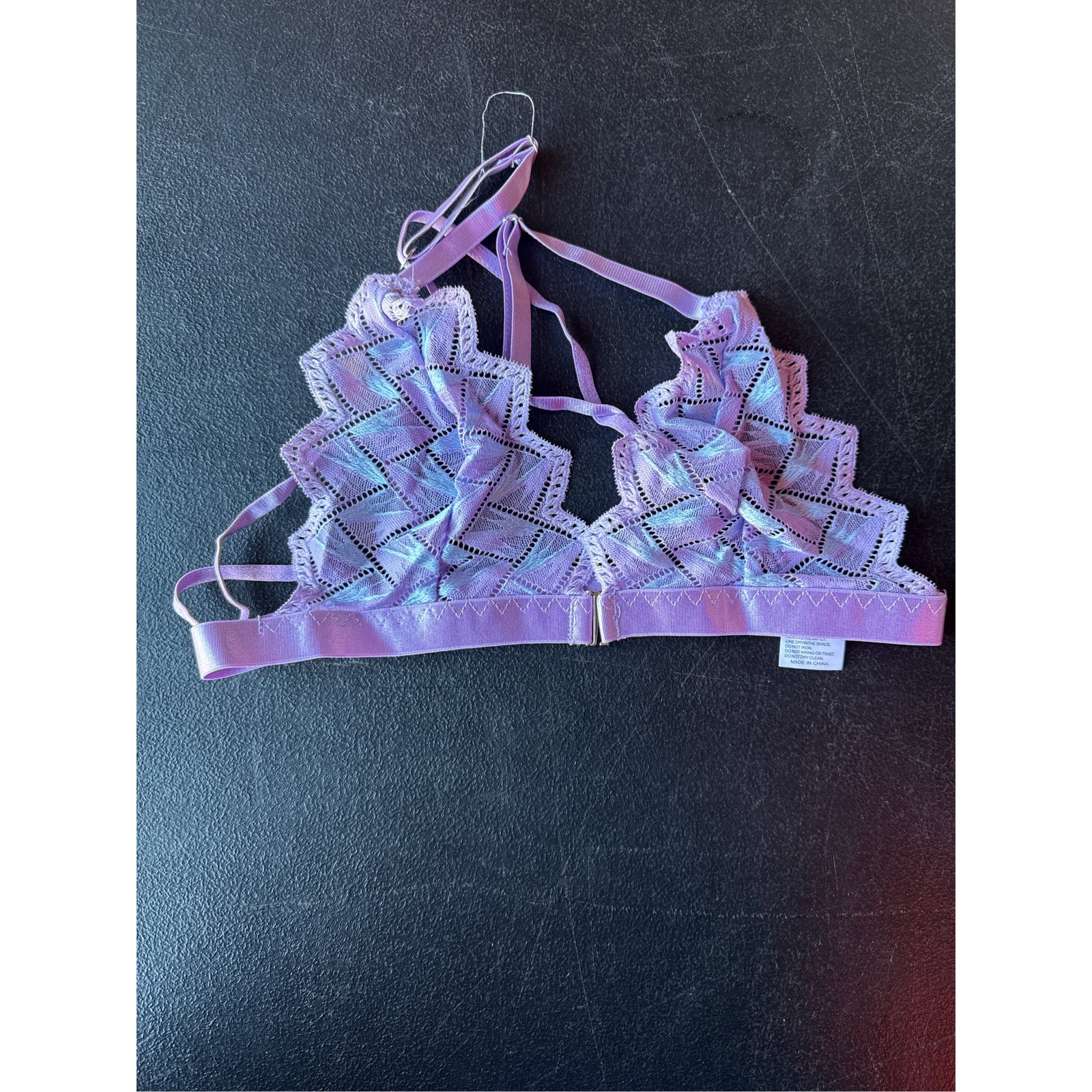 Avidlove Lingerie For Women Lace Bralette & Panty Set Purple-M
