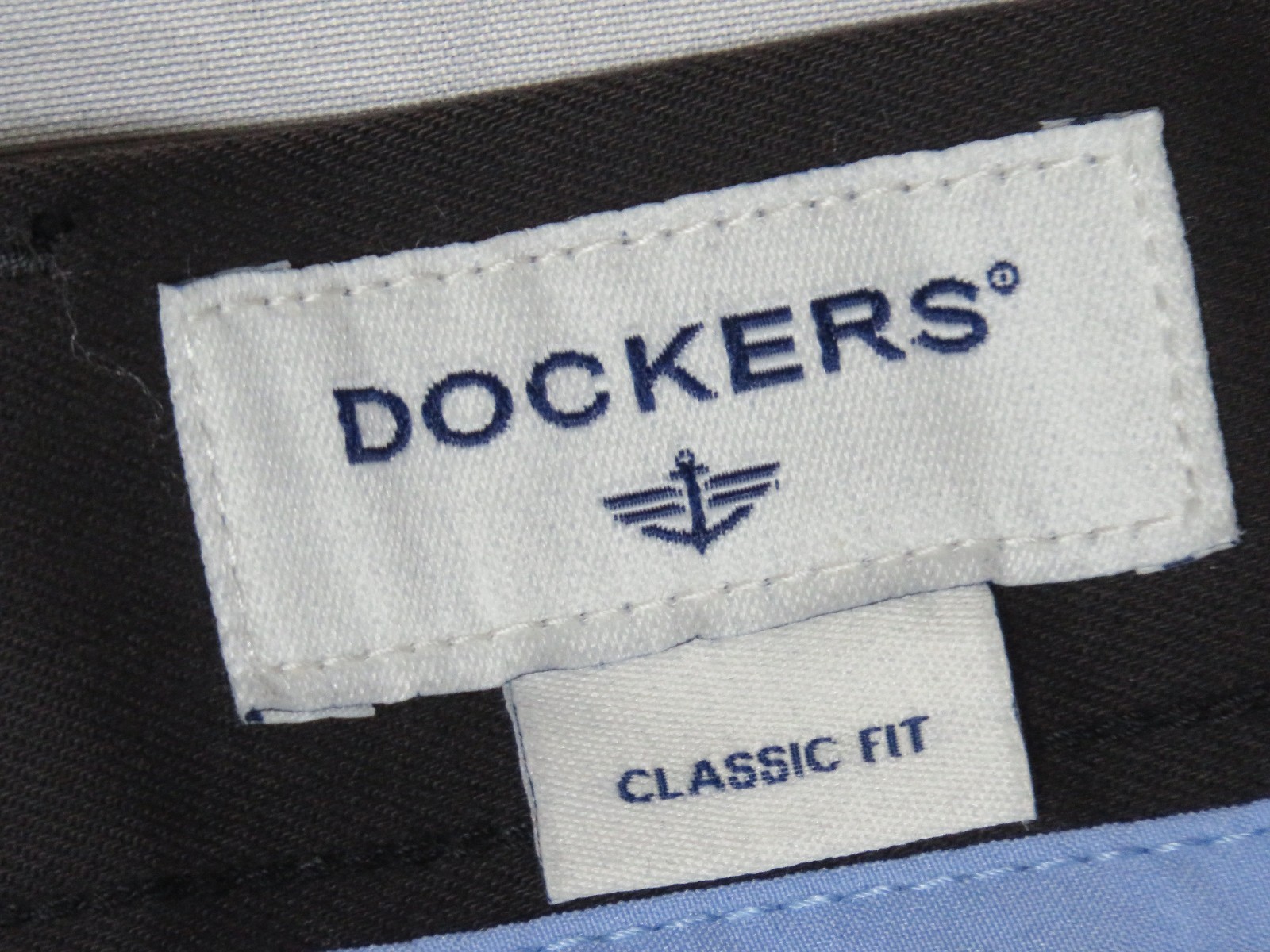LEVIS DOCKERS PANTS 34X36 BLACK CLASSIC FIT CHINO BEST PRESSED STRETCH NEW NWT