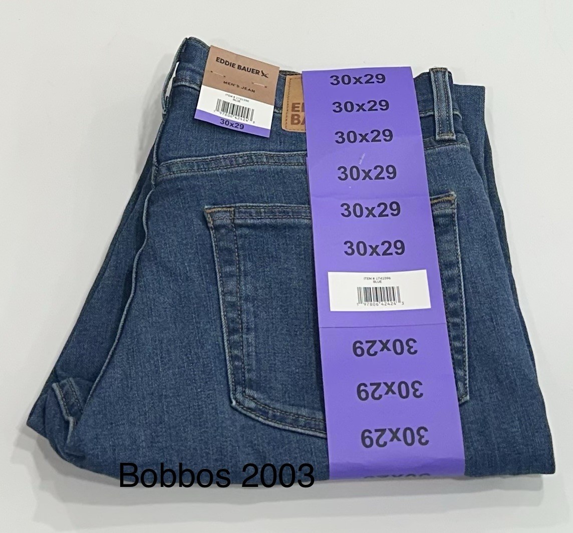 Eddie Bauer Men’s Straight Fit Stretch Jeans, Blue, Size 30X29