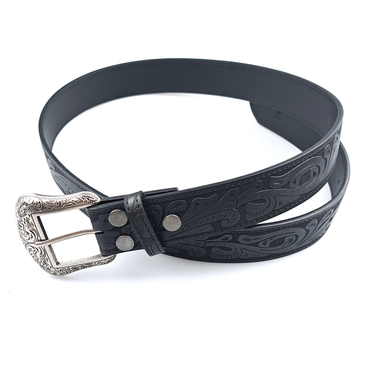Western Belt Handmade Men’s Full Grain Leather With Buckle Cowboy Rodeo US SHIP
