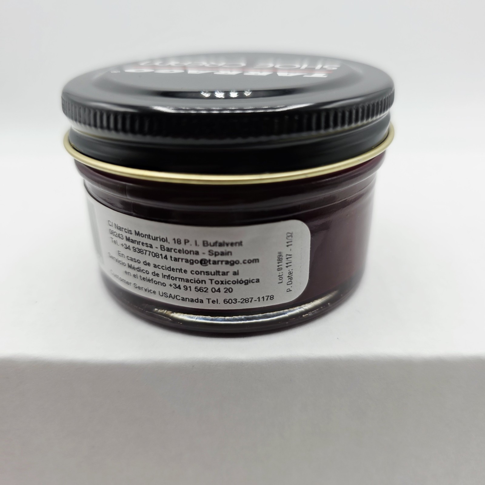 Tarrago Shoe Polish # 11 Bordeaux Cream Leather Protector 1.76 oz. 50ml Boot