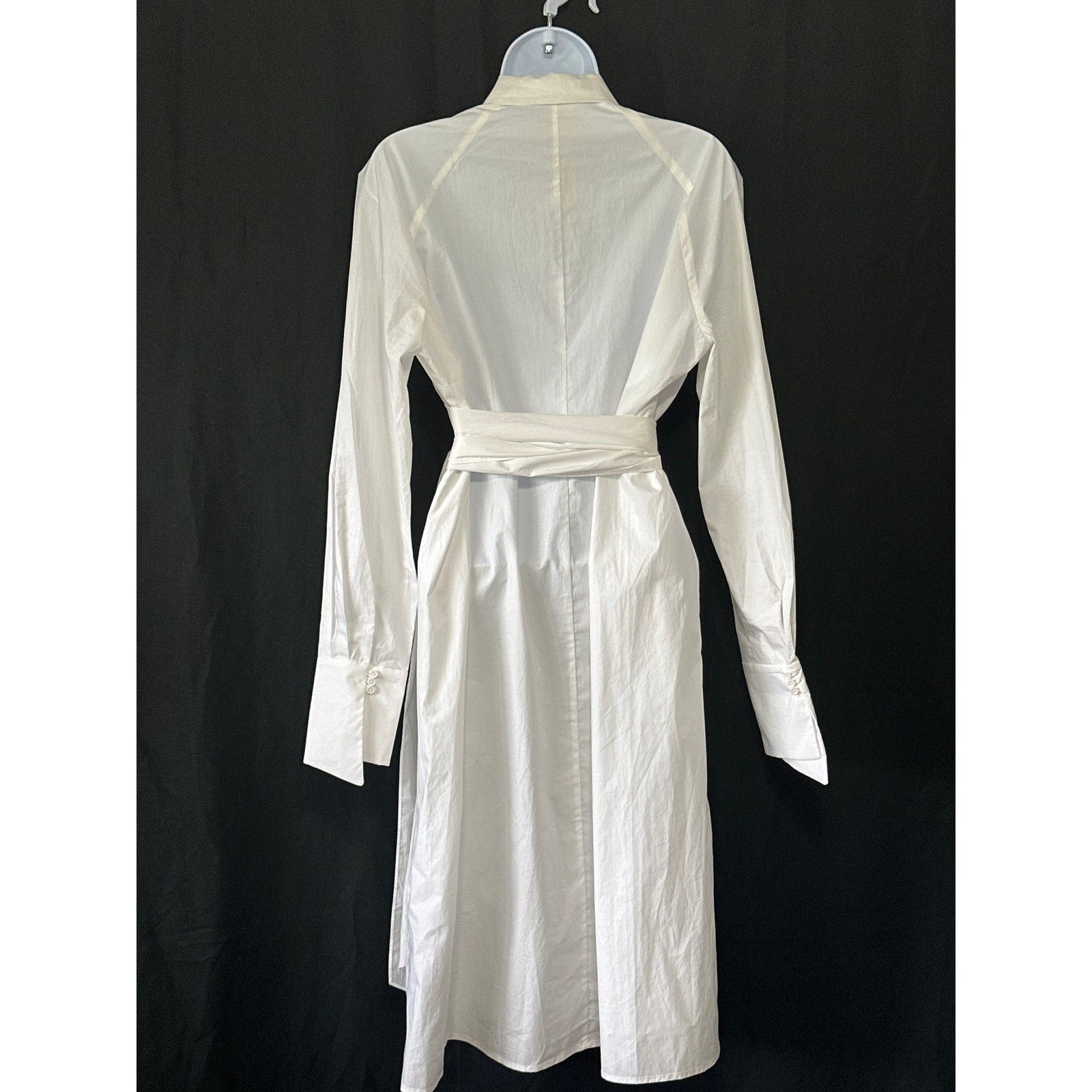 NWT RIZHUO Wrap Shirt Dress L Minimalist Lagenlook Asian Designer City Chic