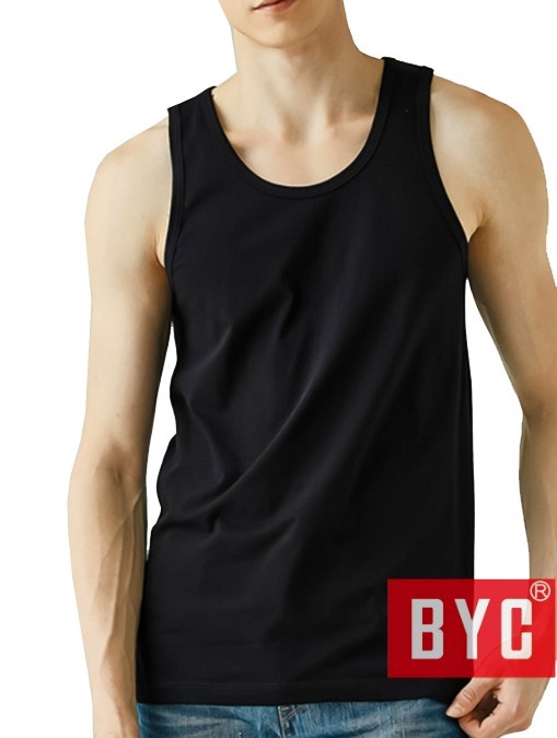12 Pack BYC Men’s Black 100% Cotton Undershirts Tank Top A Shirts S M L XL 2XL