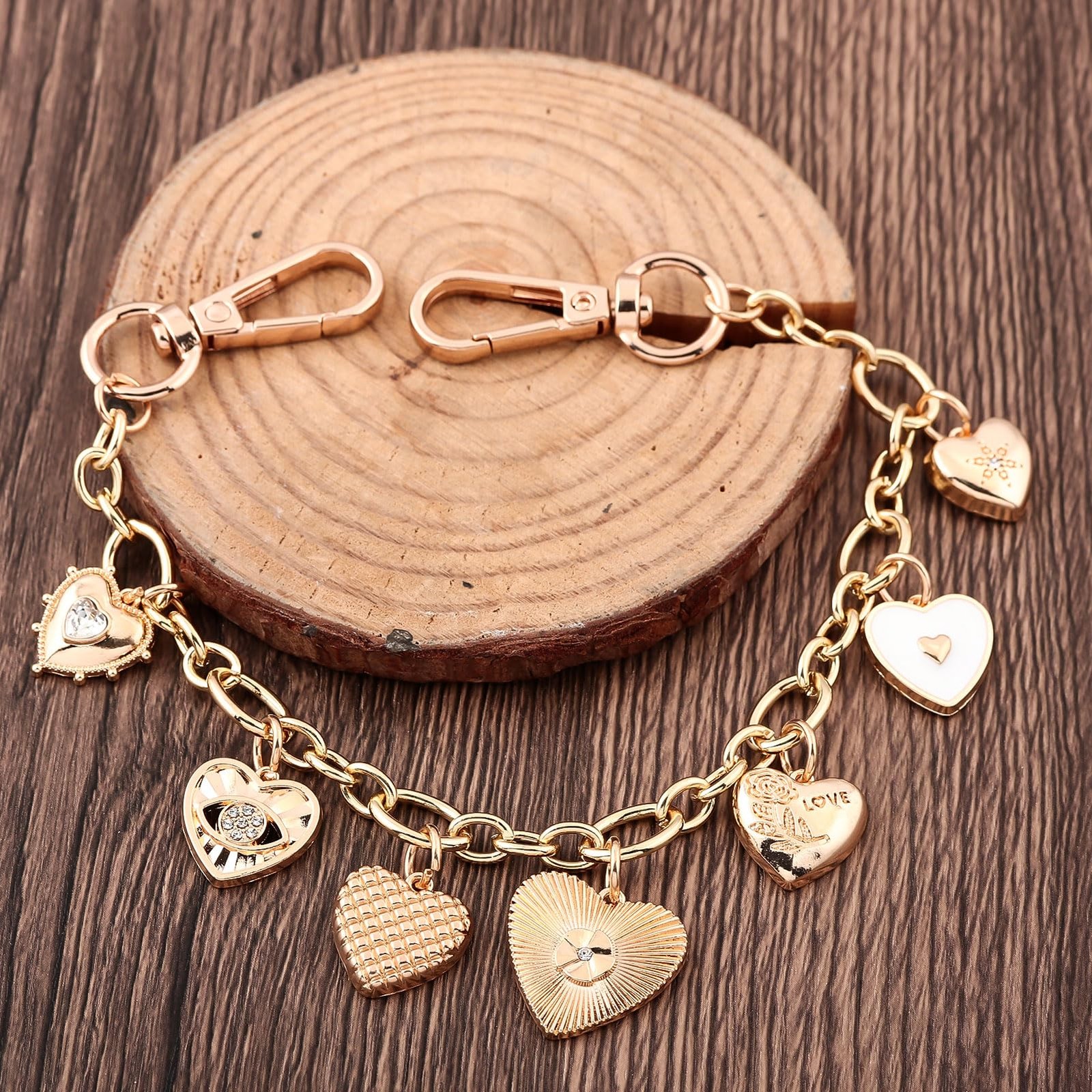 Bag Purse Charm Chain for Handbags – Gold Key Chain Accessories – Cute Keychain