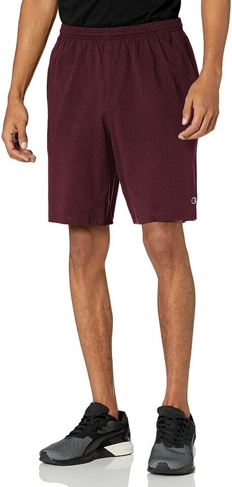 Champion Men’s 9″ Classic Jersey Cotton Shorts size XL Gym maroon burgundy