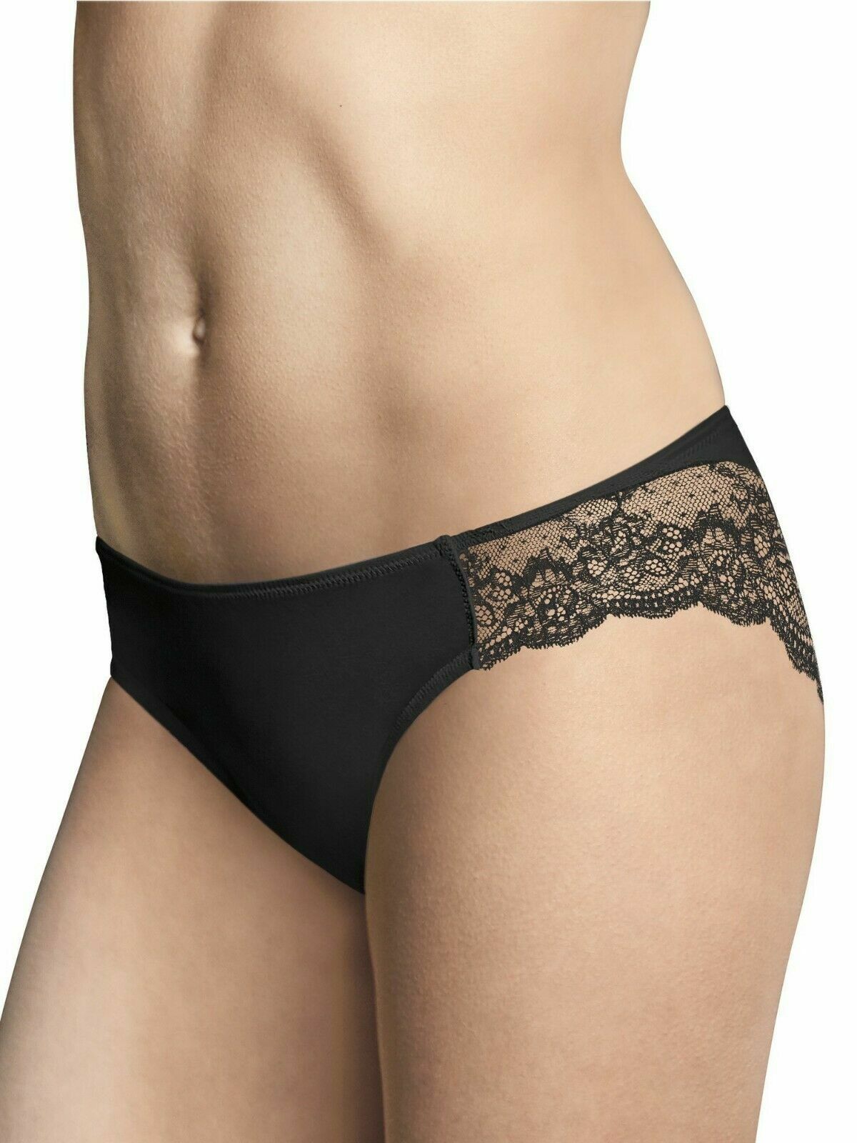 Maidenform Women’s Comfort Devotion Lace Back Tanga Underwear Black Small (5)