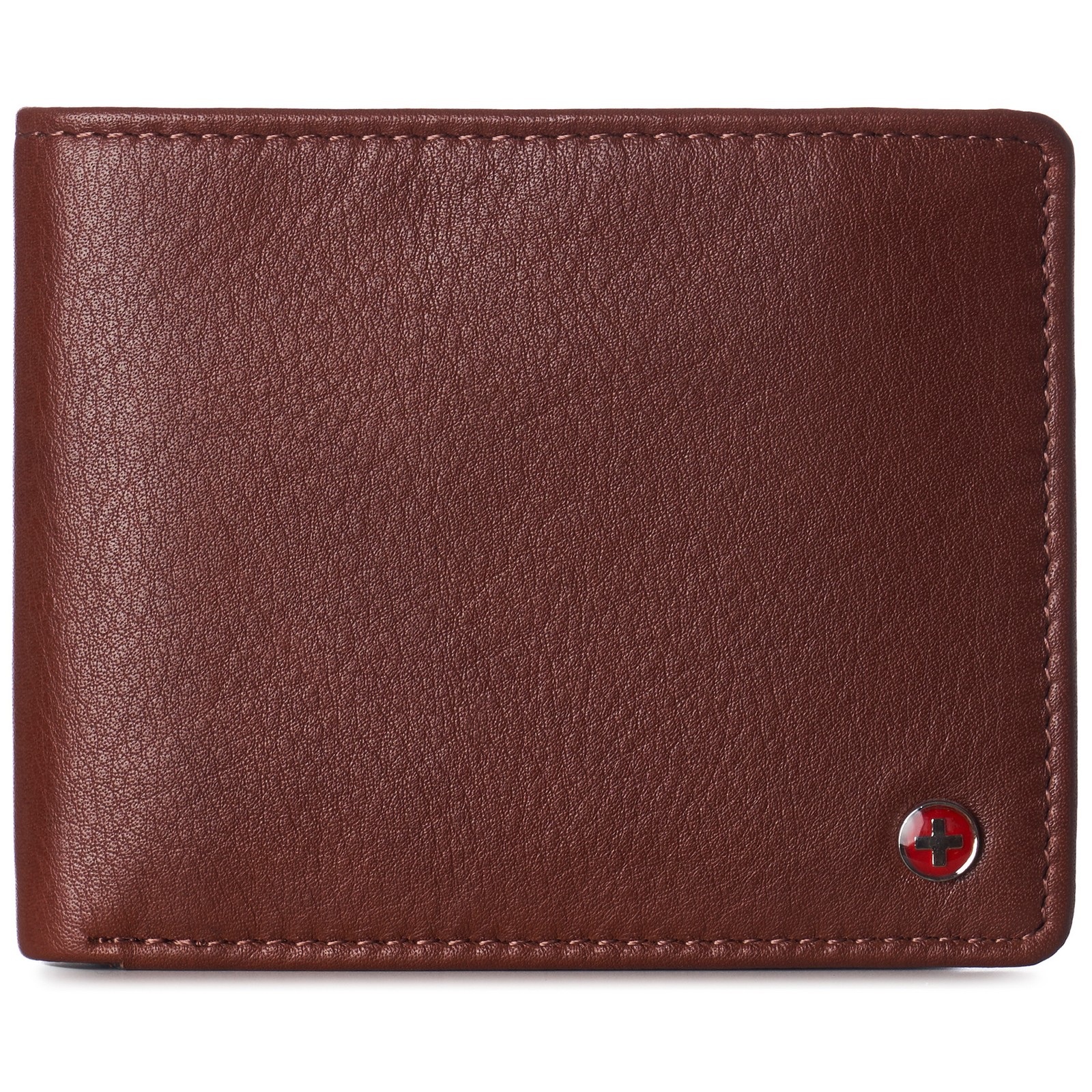 Alpine Swiss Wallet for Men Nolan Commuter Bifold Dual ID Windows for License