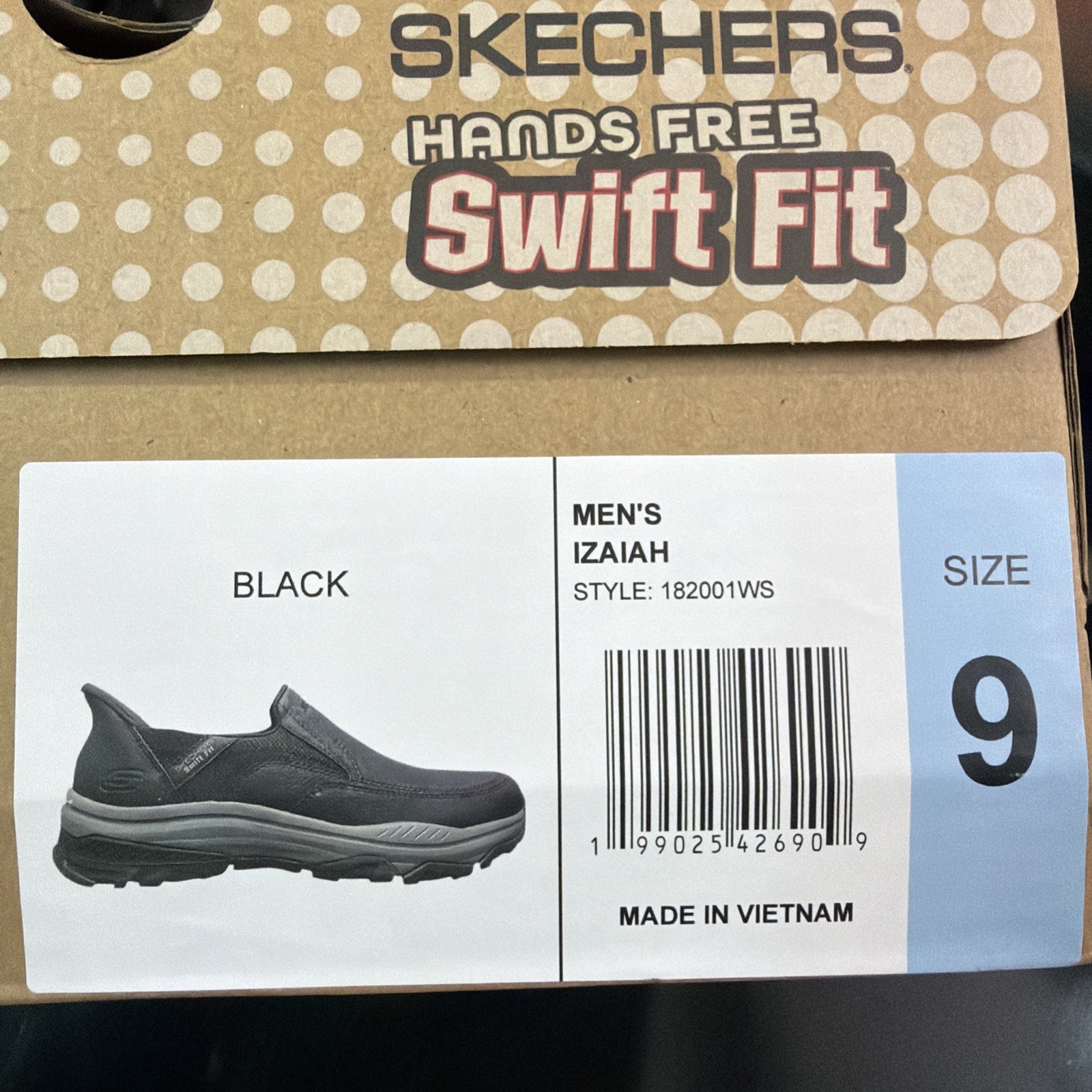 Skechers Men’s Hands Free Slip-ins Izaiah Black Slip-On Sneakers Men’s Size 9