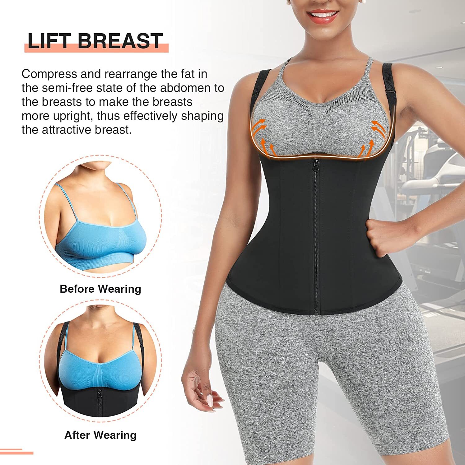 Fajas Reductoras Colombianas Body Shaper Waist Trainer Tummy Control Tank Top US