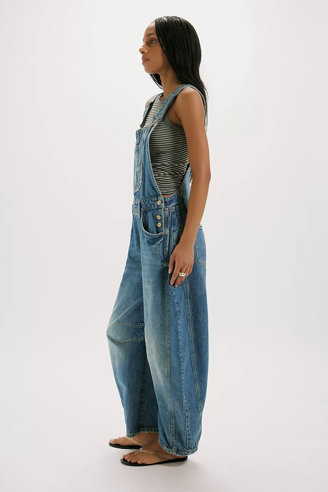 Freepeople We The Free Good Luck Barrel Overalls