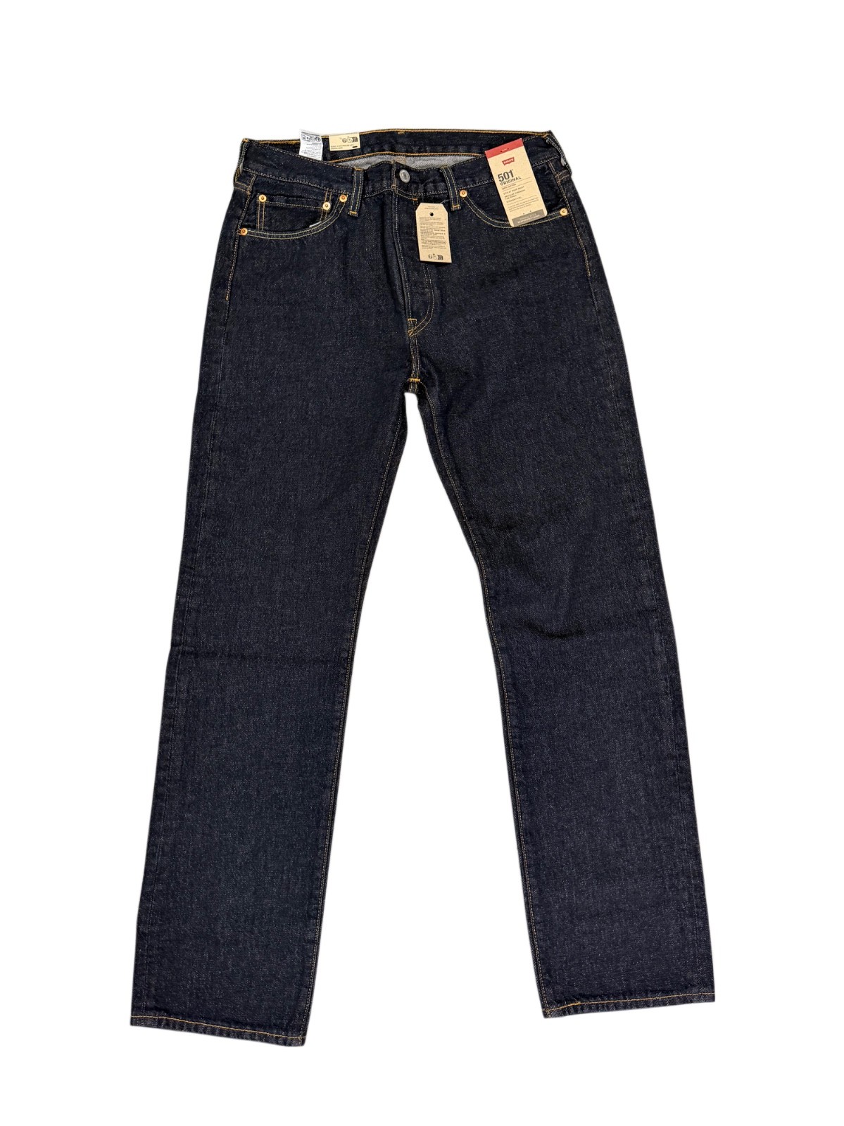 Levi’s Men’s 501 Original Jeans Dark Blue Indigo Rinse 005013408