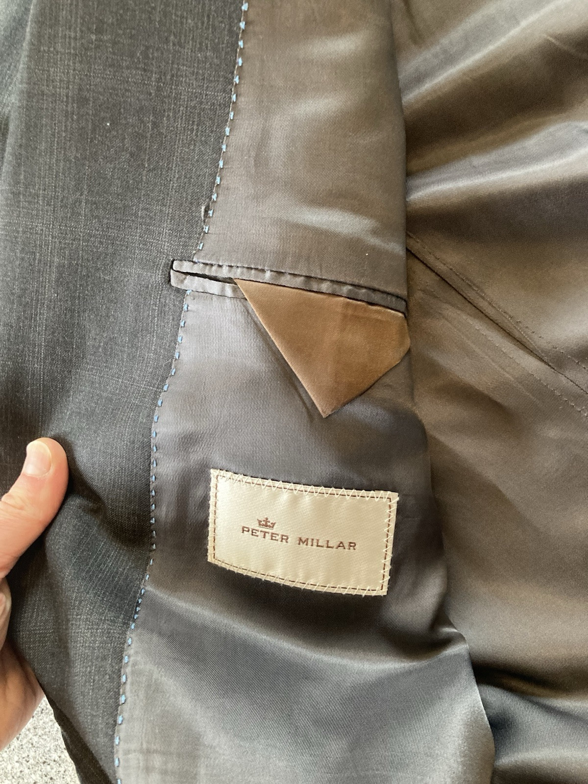READ 2 Piece: Peter Millar Suit Men 48T Grey Wool Stretch 2 Button+Pants 40×28