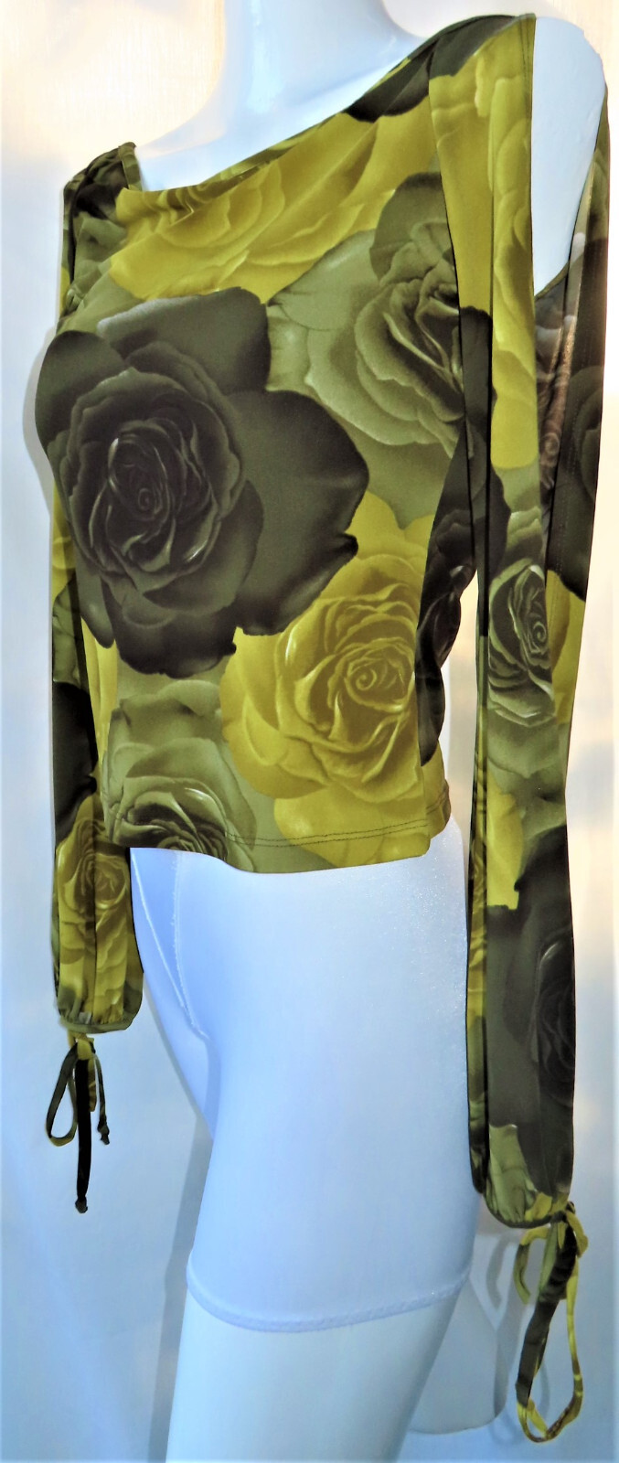Koji Yohji 70s Vintage Women’s Open Sleeve, Tie String at Wrist Blouse Size M