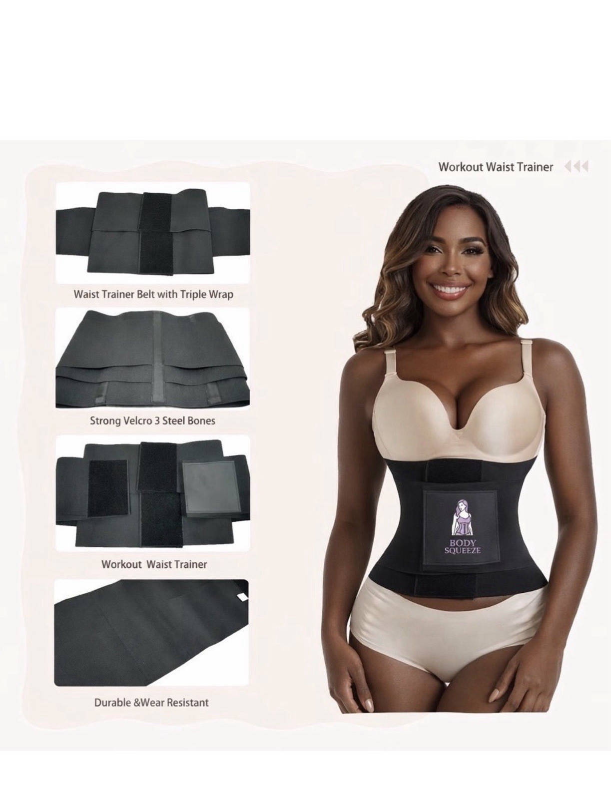 women waist trainer Tummy Control Belt body Shaper Slimming Corset (S-XL)