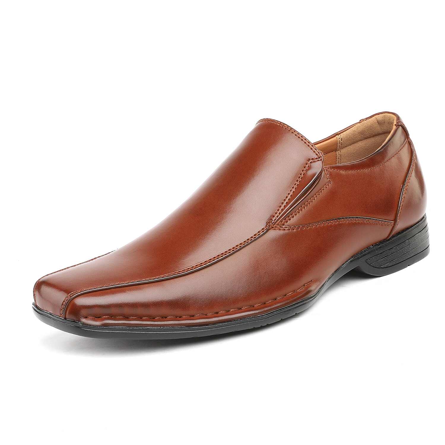 Men’s Oxford Shoes Square Toe Loafers Formal Slip On Dress Shoes