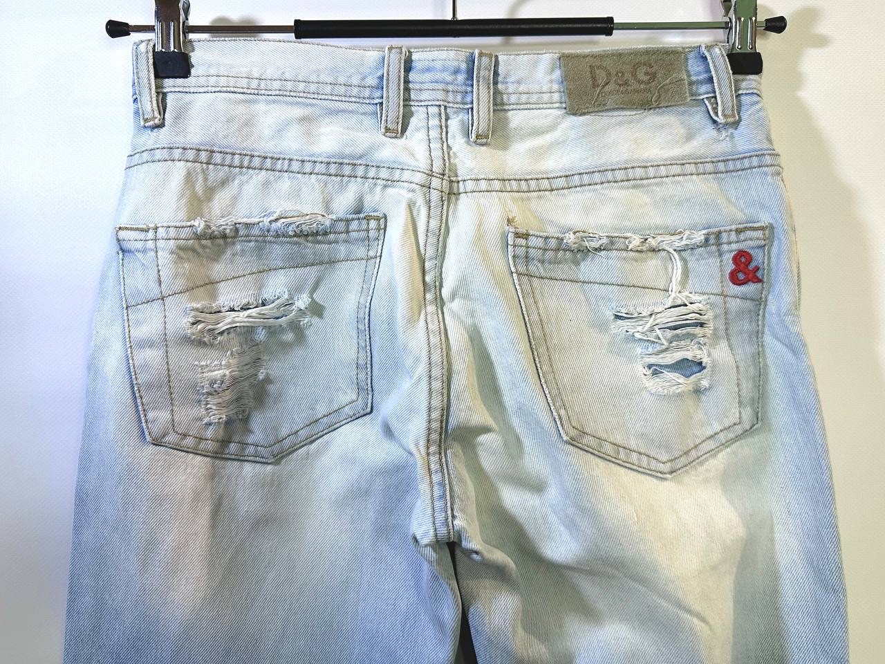 Vintage D&G Dolce Gabbana Ripped Destroyed Jeans Grunge Cult Denim Itierre 28
