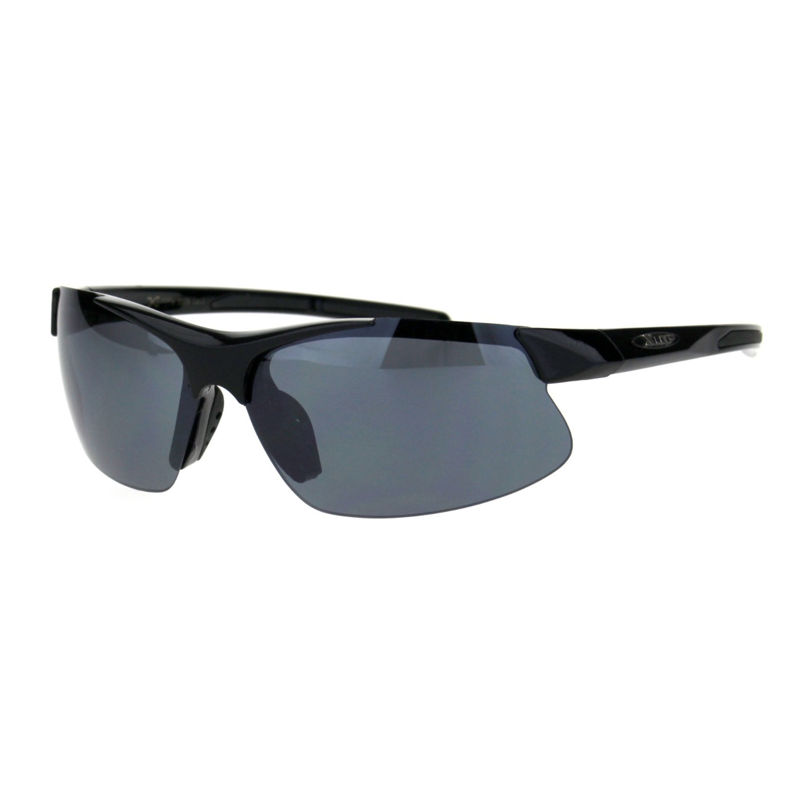 Xloop Sunglasses Mens Wrap Around Half Rim Lite Weight Sports Shades UV 400