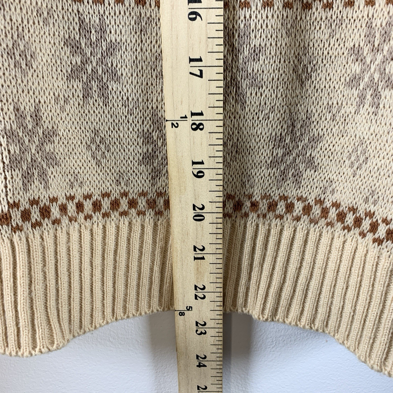 Vintage 80s 90s Womens Fair Isle Novelty Sweater Sz XS/S Holiday Cottagecore