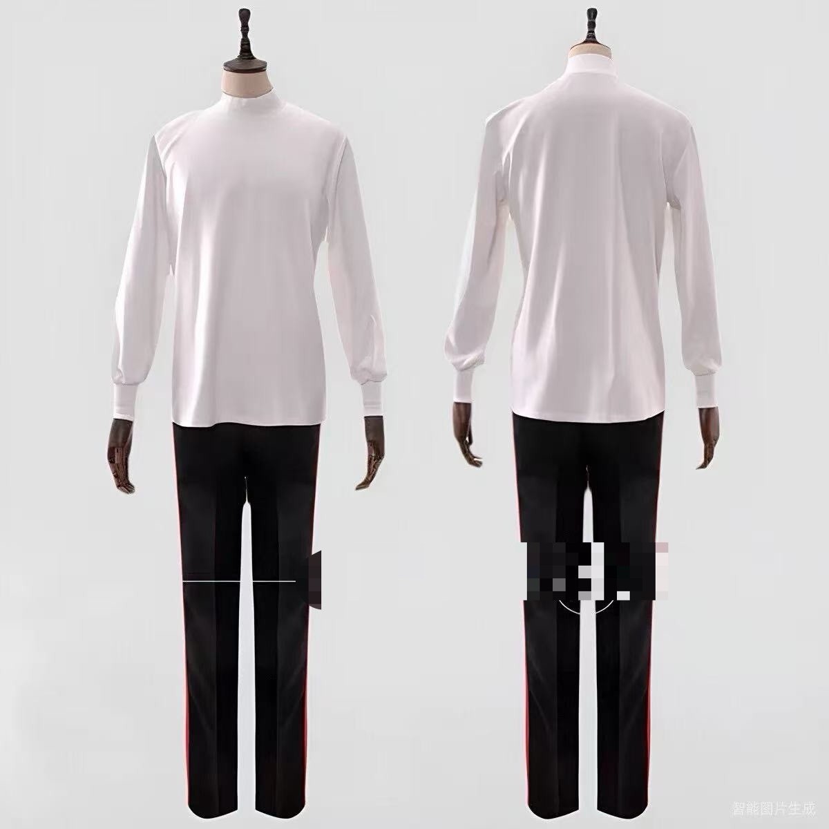 Star Trek Uniform Costume Red Jacket Starfleet Insignia Belt Black Pants